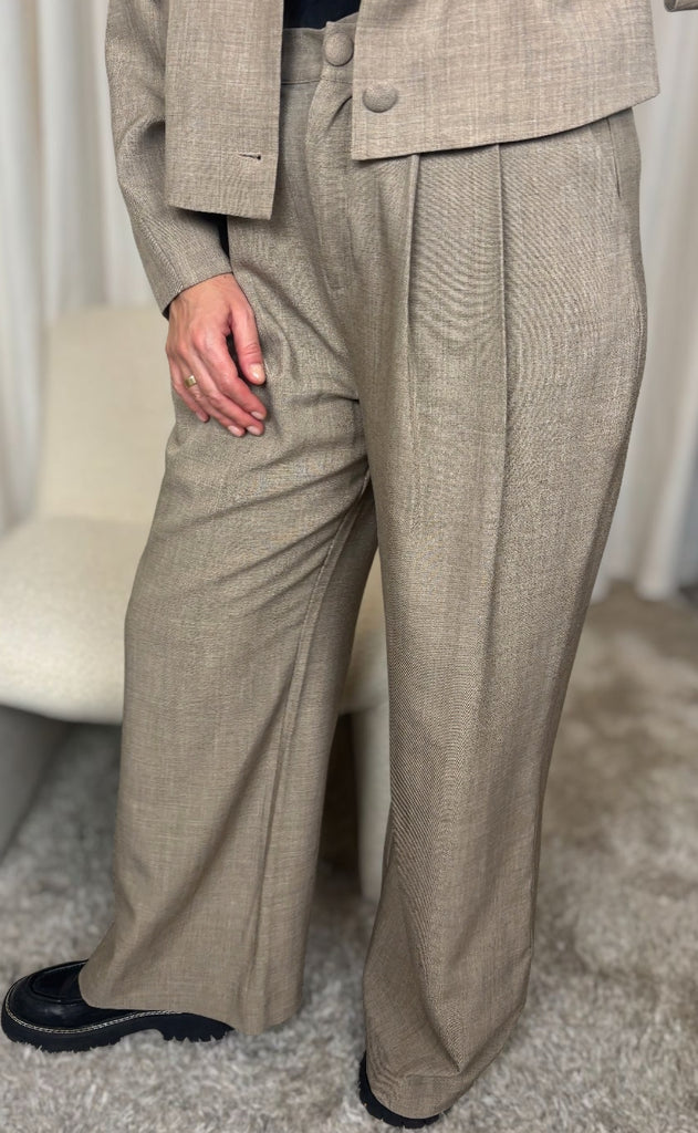 Nümph Bukser - Melona - Dark Sand Melange