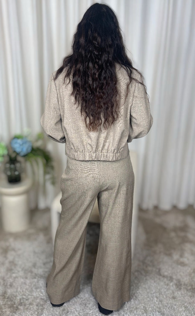 Nümph Jakke - Melona - Dark Sand Melange