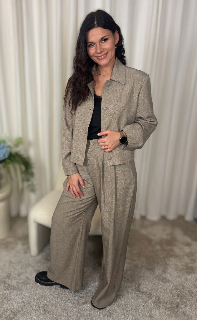 Nümph Jakke - Melona - Dark Sand Melange