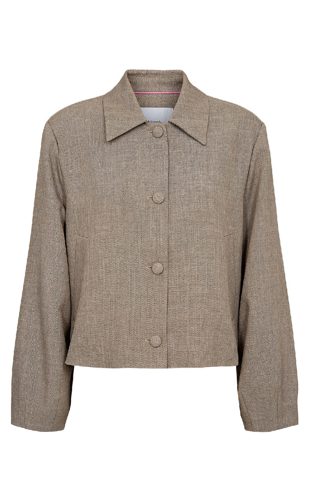 Nümph Jakke - Melona - Dark Sand Melange