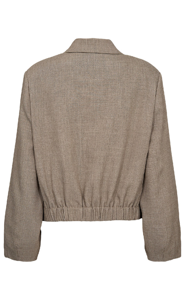 Nümph Jakke - Melona - Dark Sand Melange