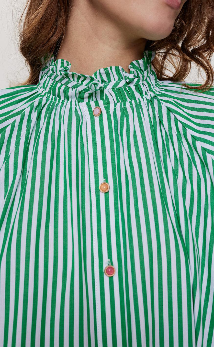 Nümph Kjole - Erica - Green Spruce