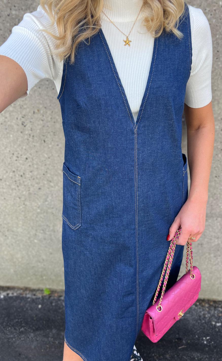 Nümph Kjole - Gigi - Dark Blue Denim