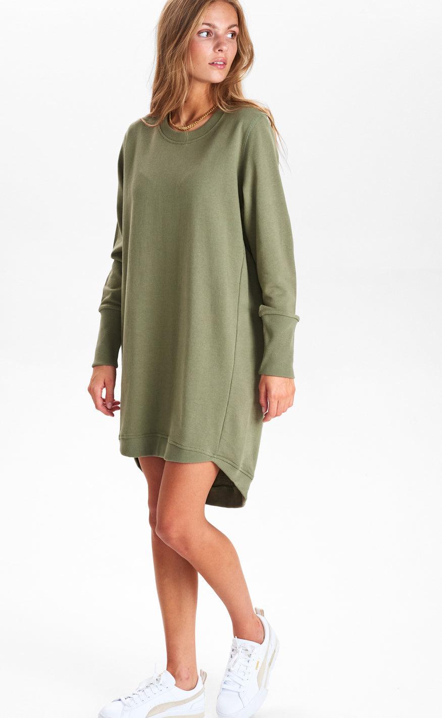 Nümph Kjole - Nikola - Deep Lichen Green