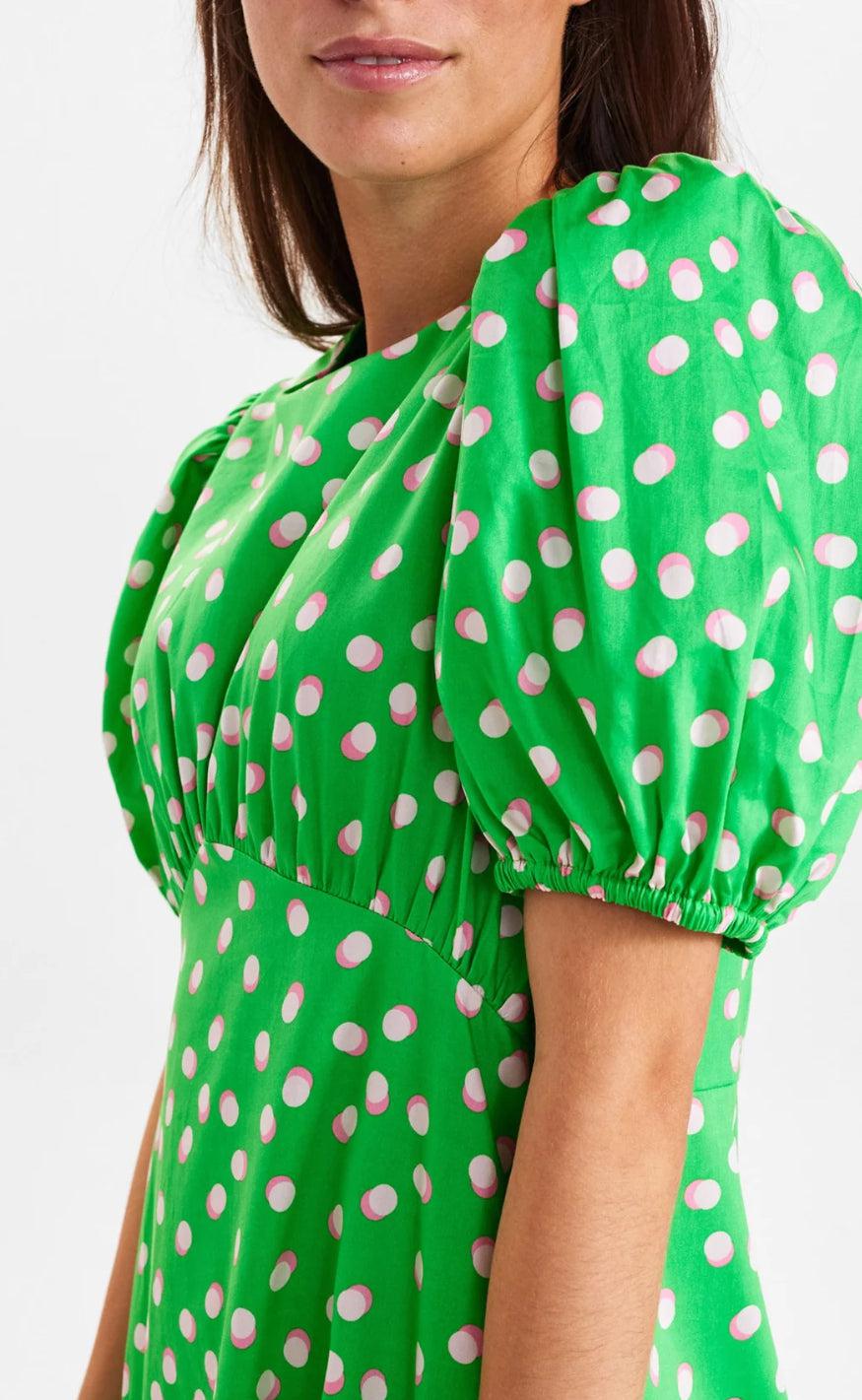 Nümph Kjole - Paula - Poison Green