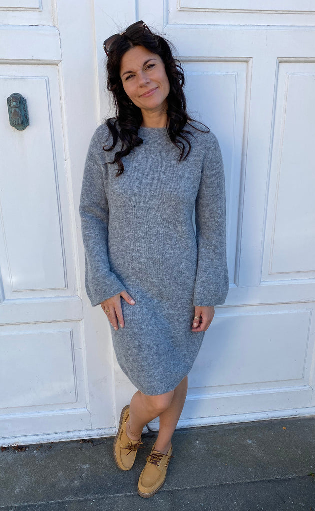 Nümph Kjole - Riette - Medium Grey Mel.