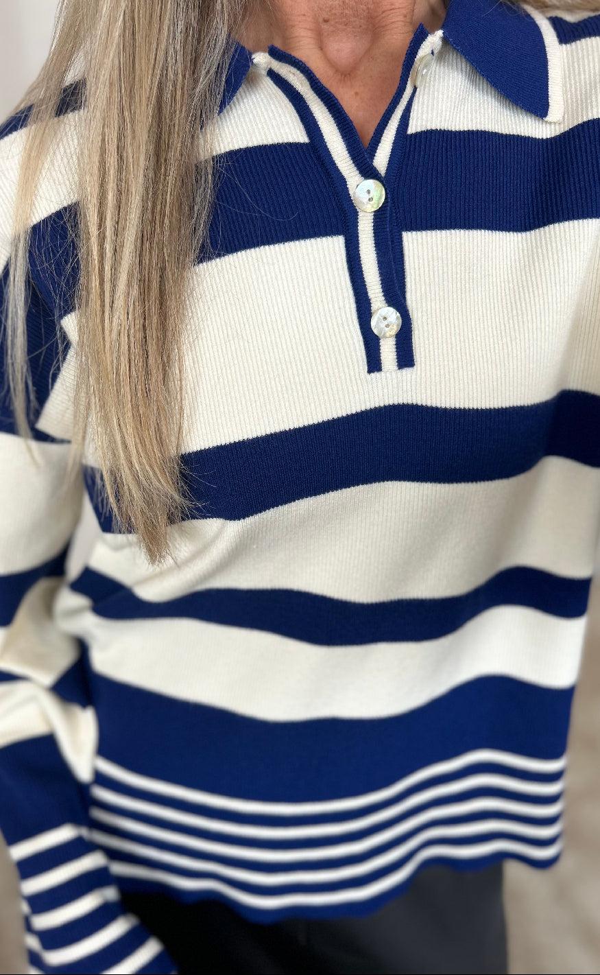 Nümph Pullover - Monique - Blueprint