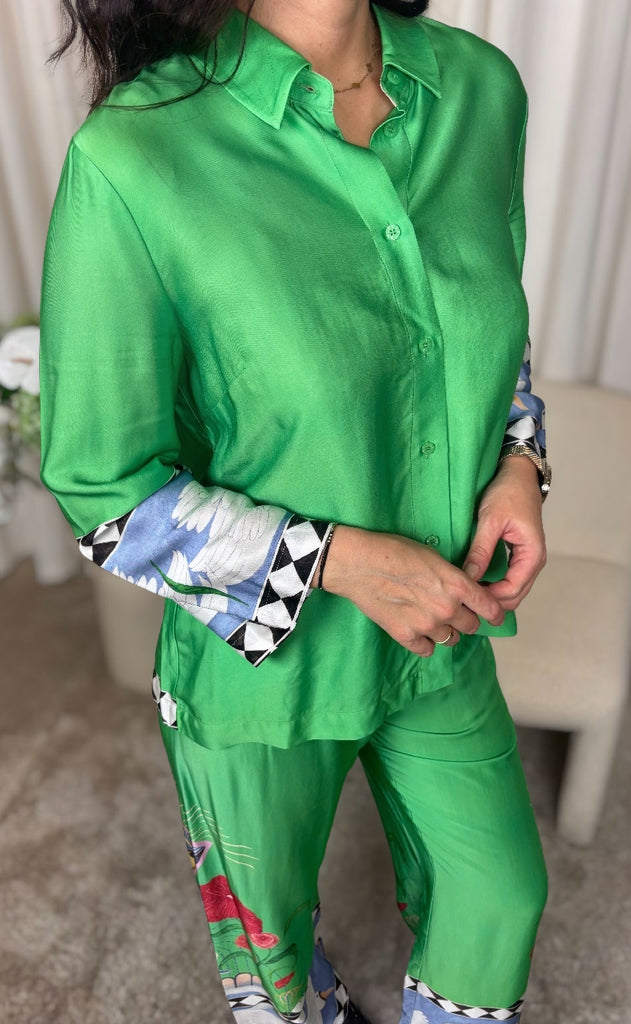 Nümph Skjorte - Adelina - Vibrant Green