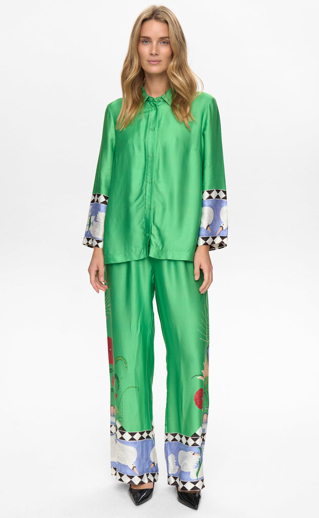 Nümph Skjorte - Adelina - Vibrant Green