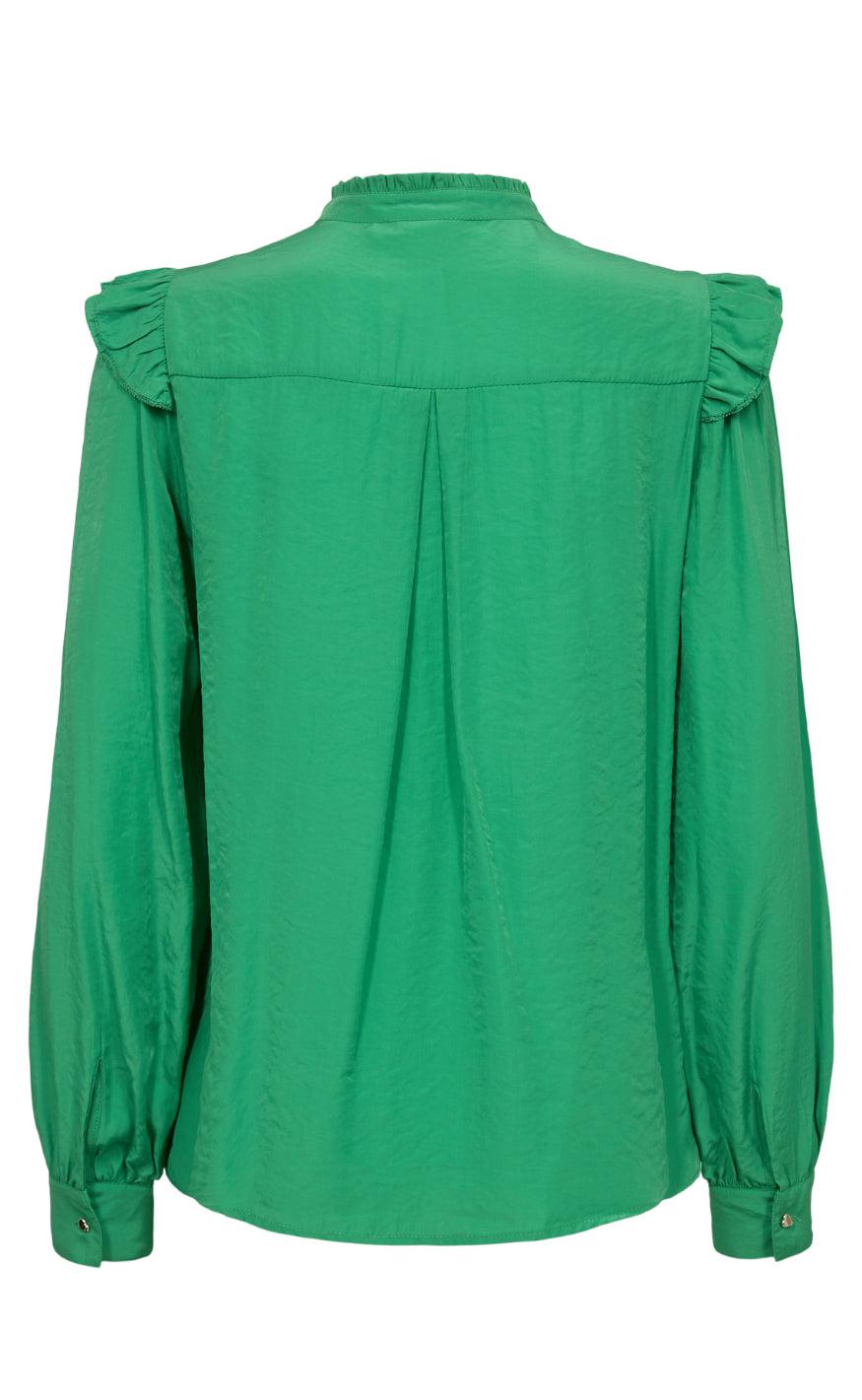 Numph Skjorte - Flounce - Classic Green