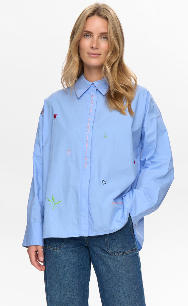 Nümph Skjorte - Juna - Hydrangea