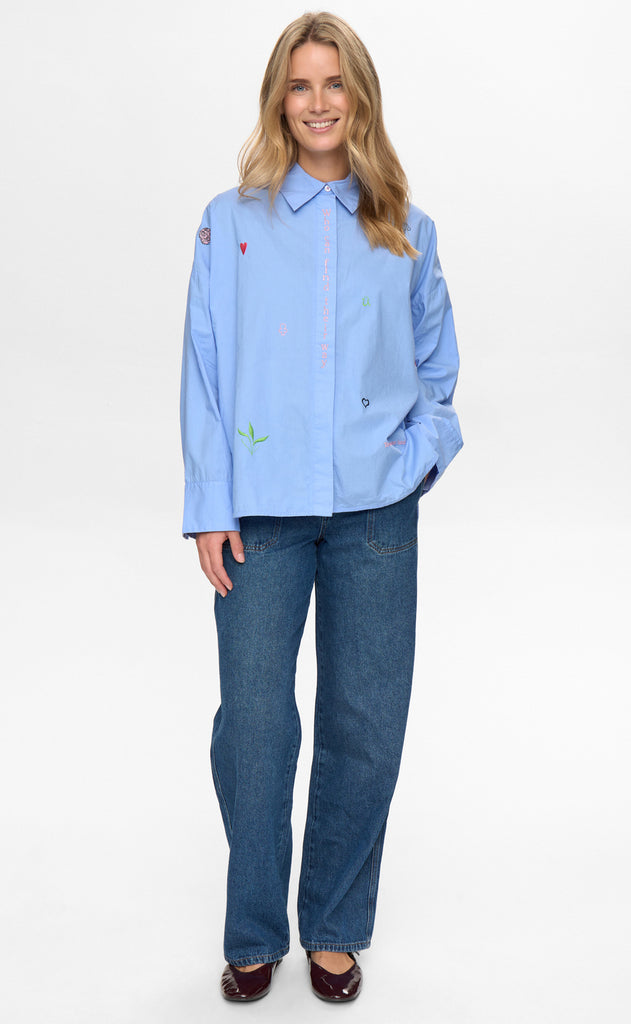 Nümph Skjorte - Juna - Hydrangea