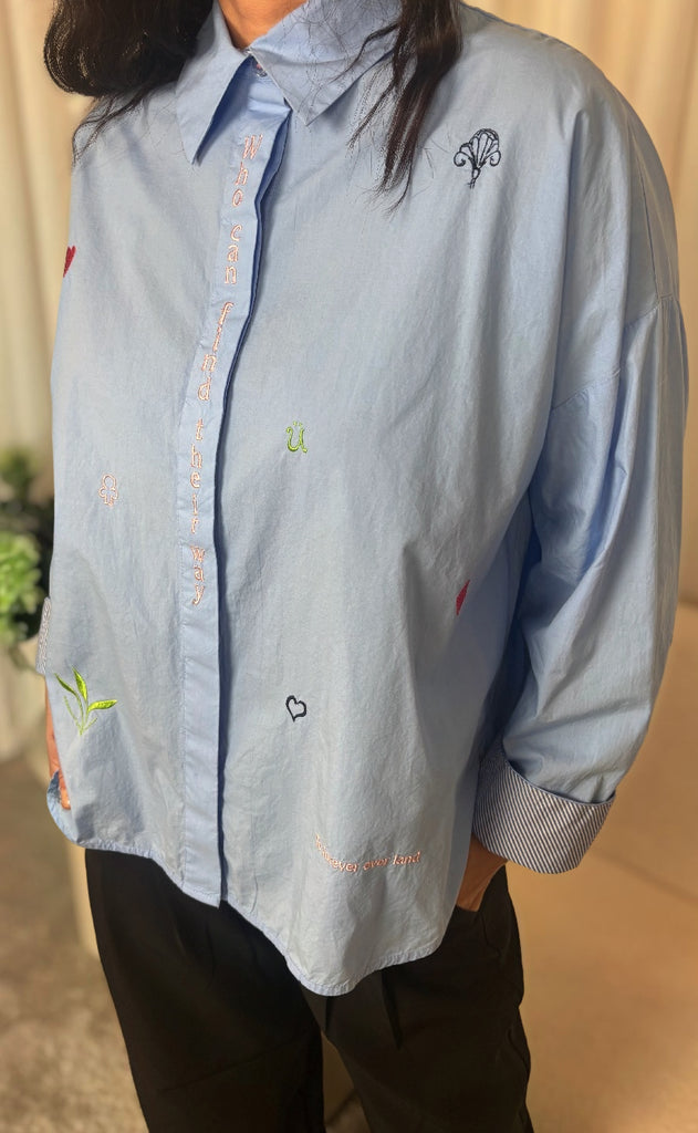 Nümph Skjorte - Juna - Hydrangea