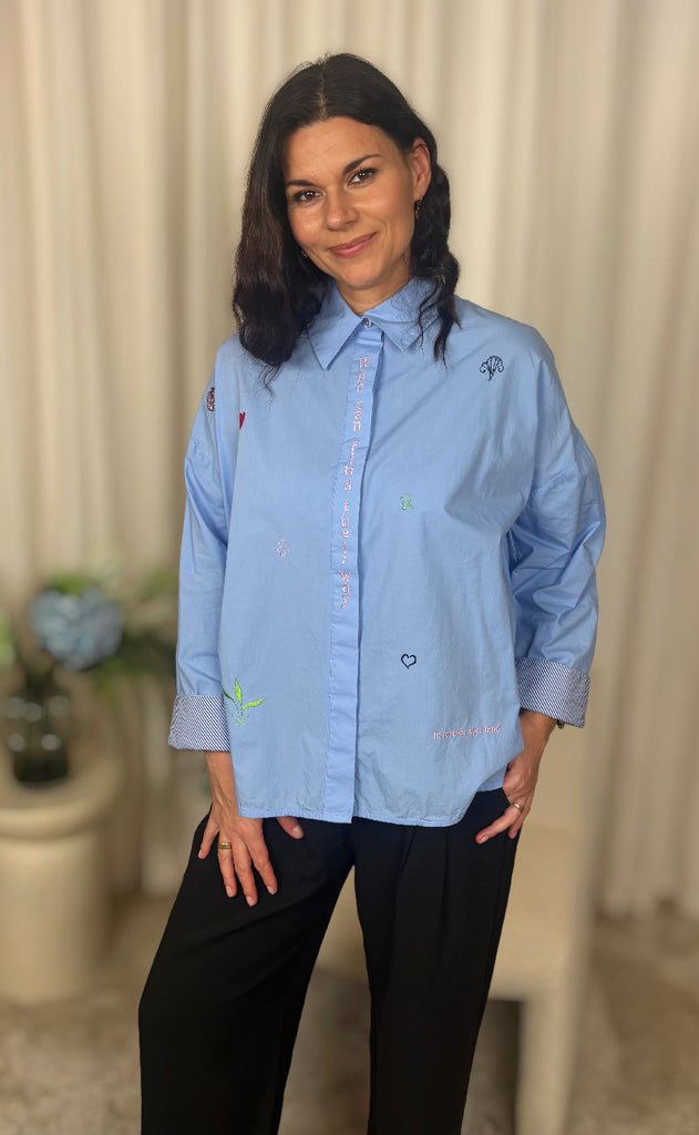 Nümph Skjorte - Juna - Hydrangea