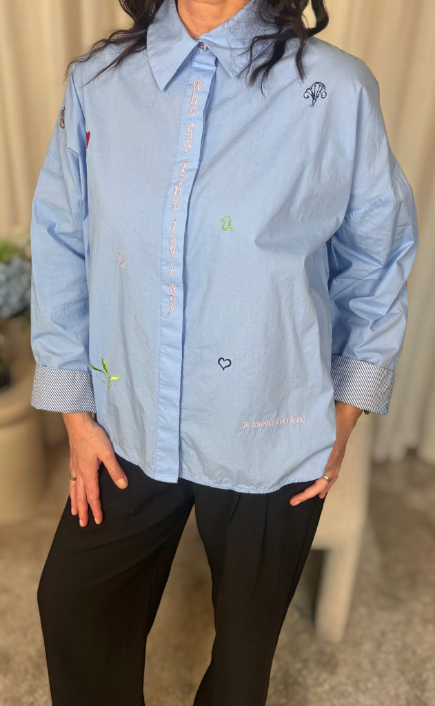 Nümph Skjorte - Juna - Hydrangea