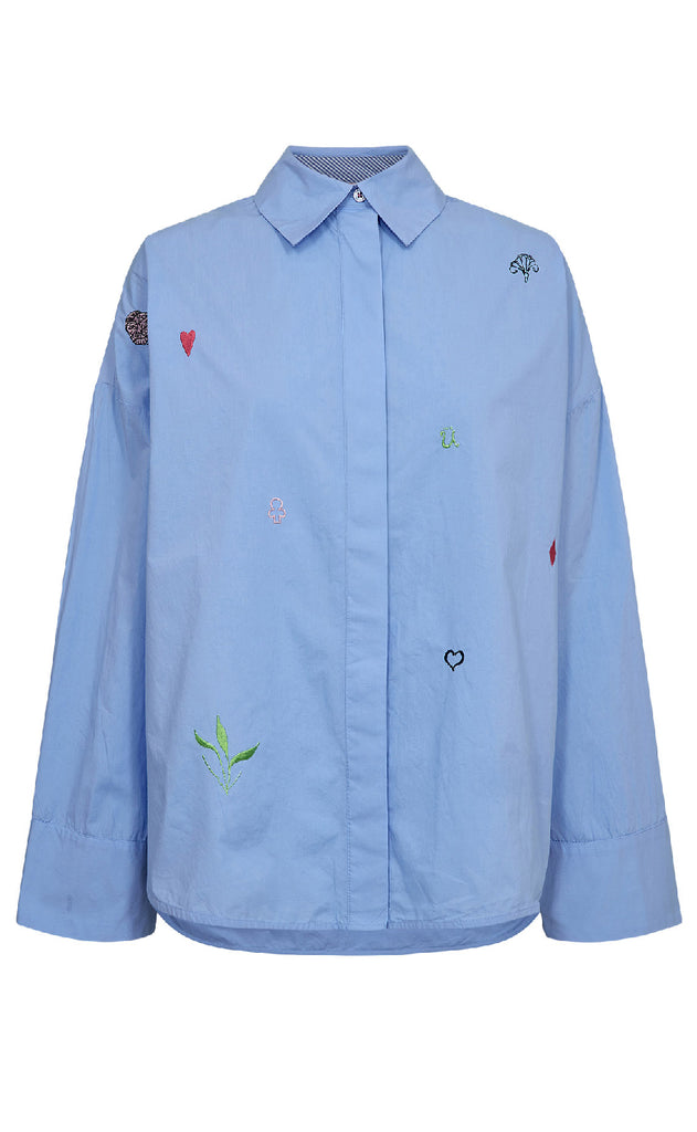 Nümph Skjorte - Juna - Hydrangea