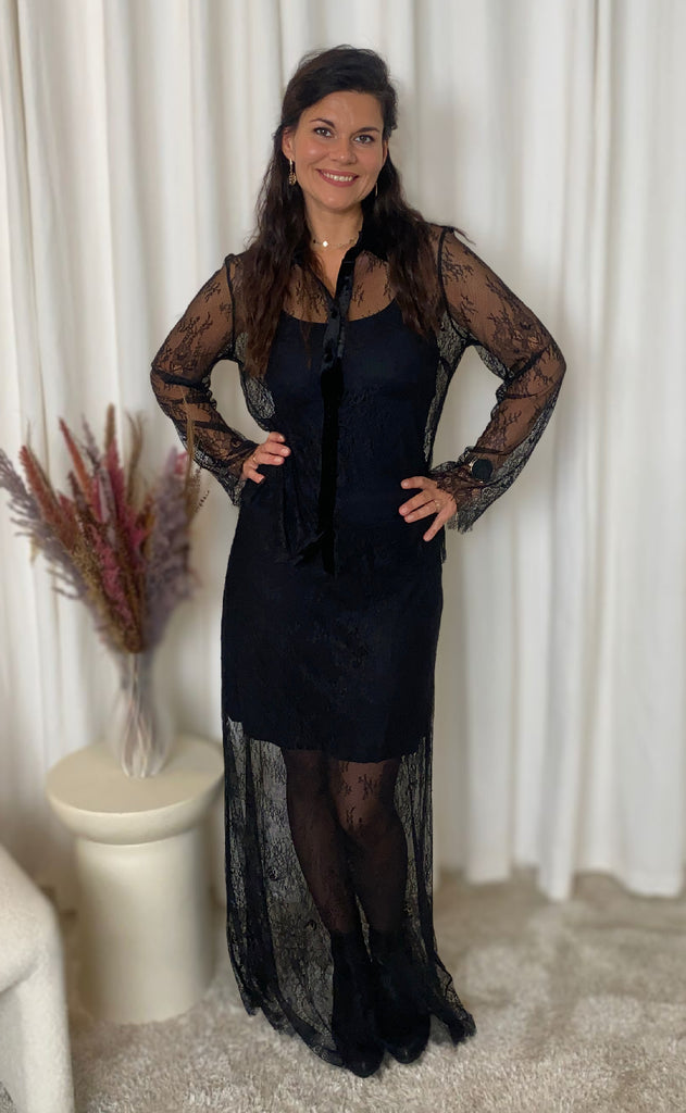 Nümph Skjorte - Sansa - Caviar