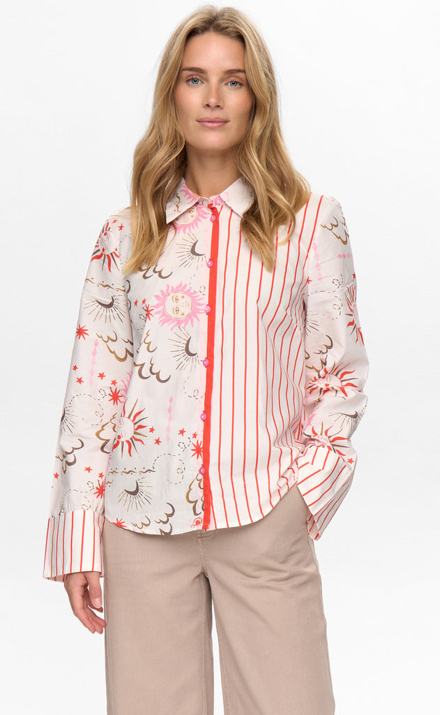 Nümph Skjorte - Soleima Mix - Cloud Dancer