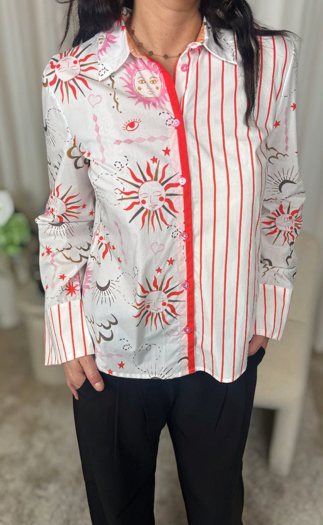 Nümph Skjorte - Soleima Mix - Cloud Dancer