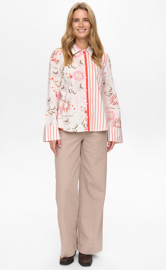 Nümph Skjorte - Soleima Mix - Cloud Dancer