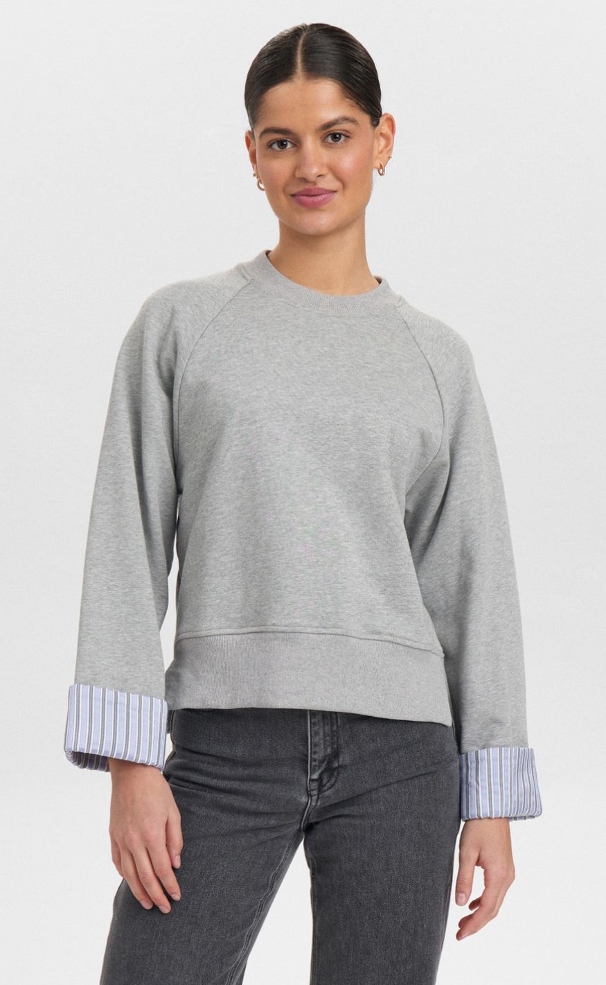 Nümph Sweatshirt - Zari - Grey Morn