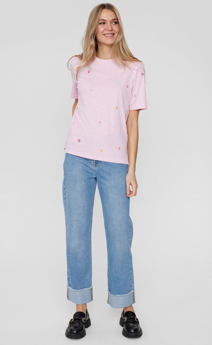 Nümph T-shirt - Pilar - Roseate Spoonbill