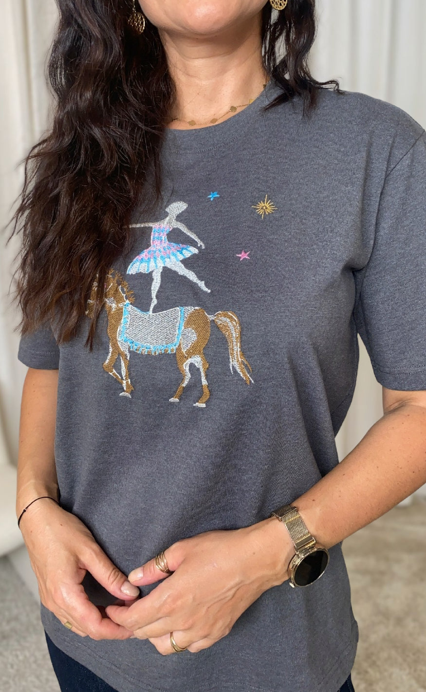 Nümph T-shirt - Prima - Dark Grey Melange