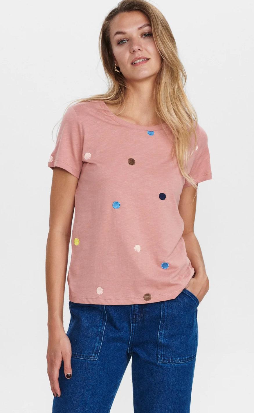 Nümph T-shirt - Yasemin - Ash Rose