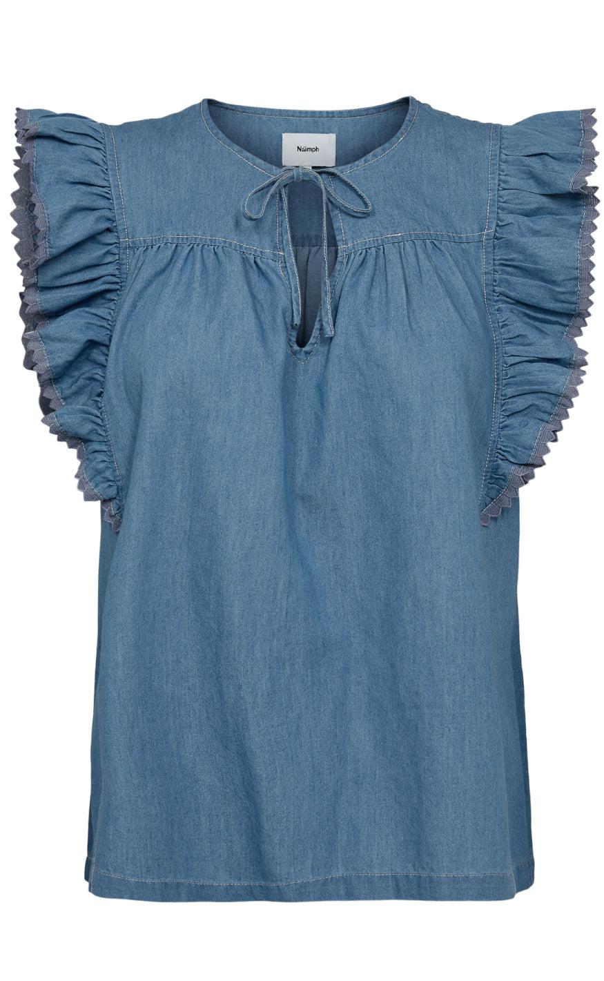 Nümph Top - Dylan - Medium Blue Denim
