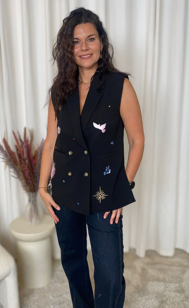 Nümph Vest - Almut - Caviar