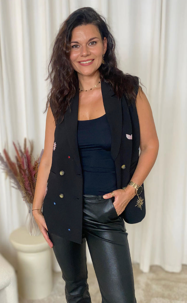 Nümph Vest - Almut - Caviar