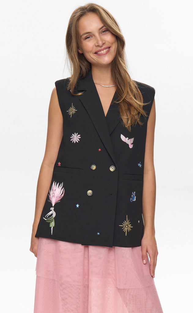 Nümph Vest - Almut - Caviar