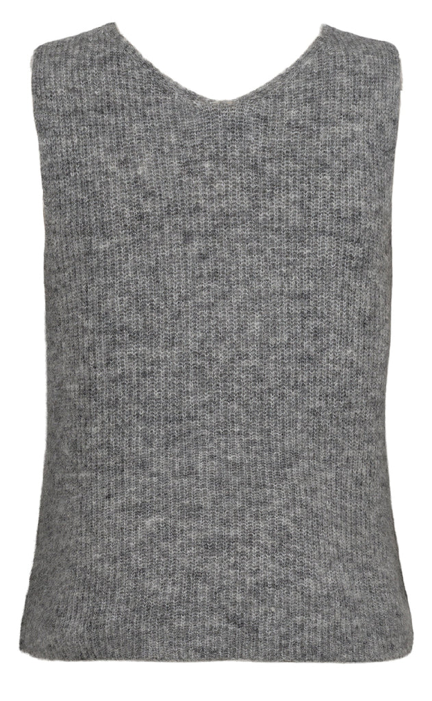 Nümph Vest - Riette Rib - Medium Grey Mel