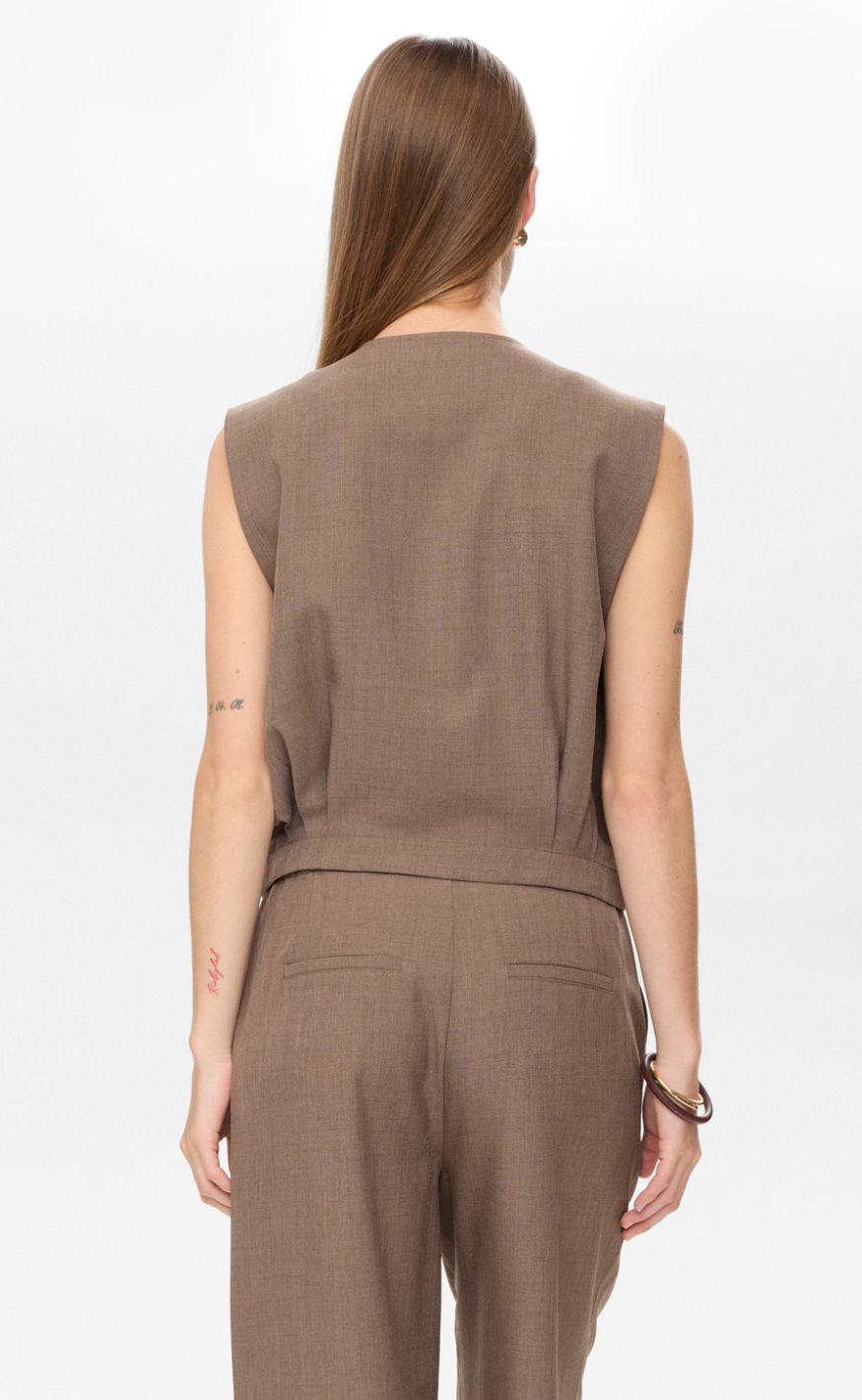 Nümph Vest - Shelly - Brown Lentil Melange
