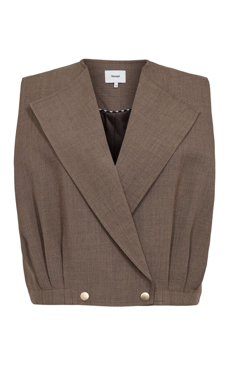 Nümph Vest - Shelly - Brown Lentil Melange