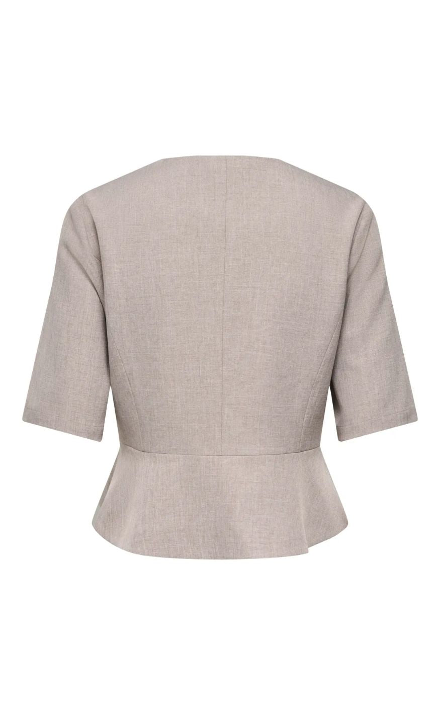 ONLY Blazer - Linda Peplum - Fungi Melange