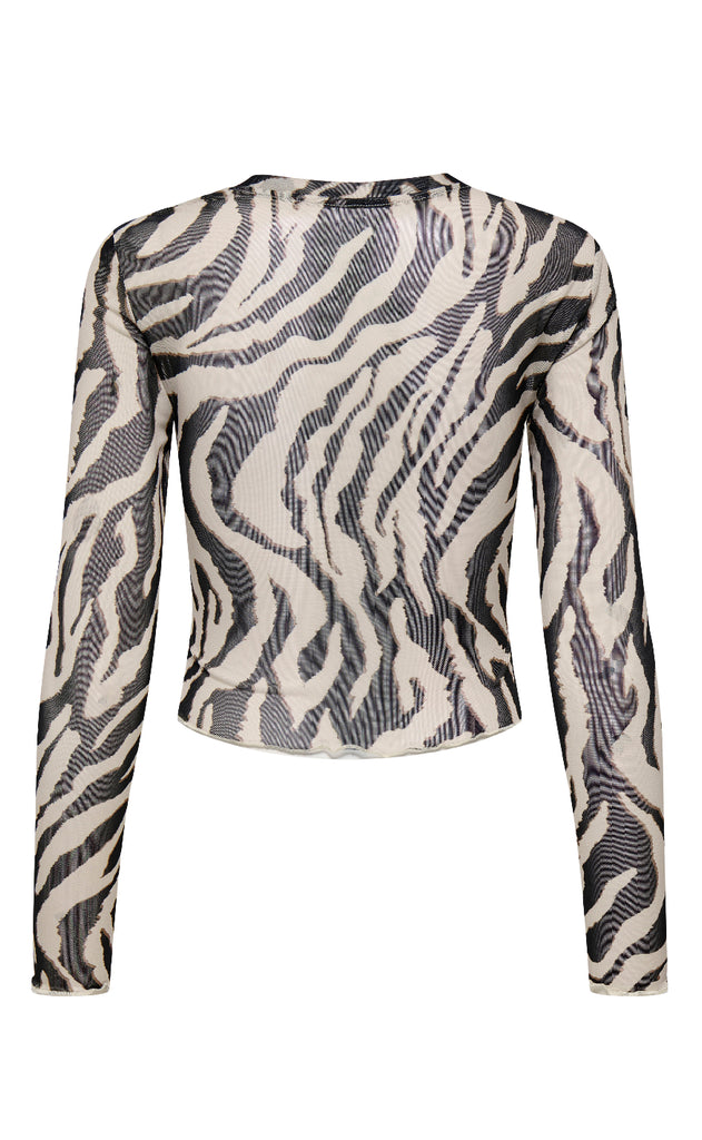 ONLY Bluse - Canja Mesh - Grey