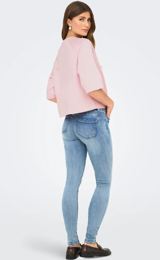 ONLY Bluse - Dasie Raglan - Chalk Pink