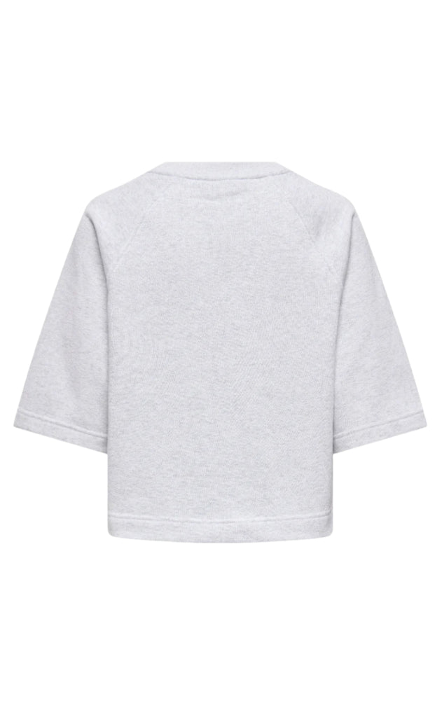 ONLY Bluse - Dasie Raglan - Light Gray Melange
