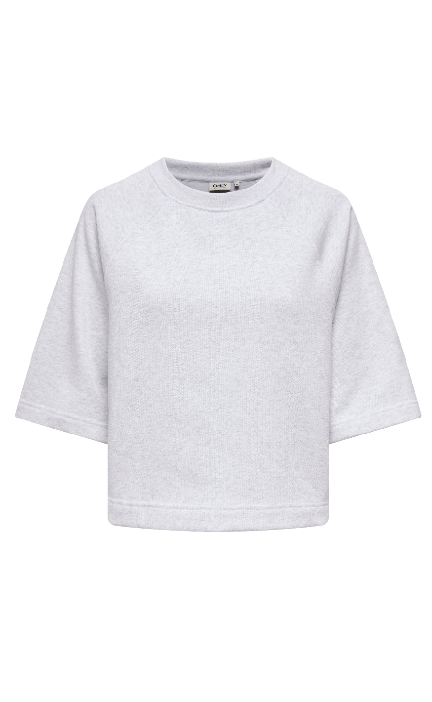 ONLY Bluse - Dasie Raglan - Light Gray Melange