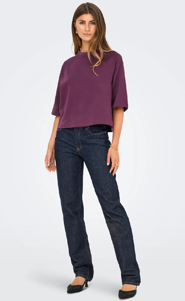 ONLY Bluse - Dasie Raglan - Mauve Wine