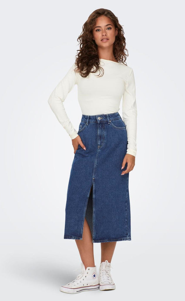 ONLY Bluse - Ea Deep 2 Ways - Cloud Dancer