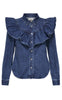 ONLY Bluse - Indigo - Dark Blue Denim