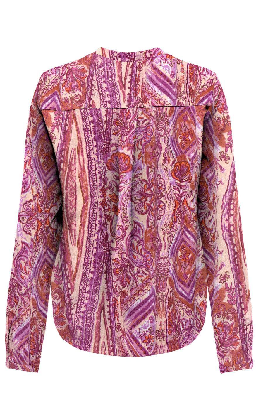 ONLY Bluse - Nova L/S Josie - Fuchsia Fedora w. Bohobabe