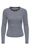 ONLY Bluse - Val - Coffee Bean Cashmereblue/Heart