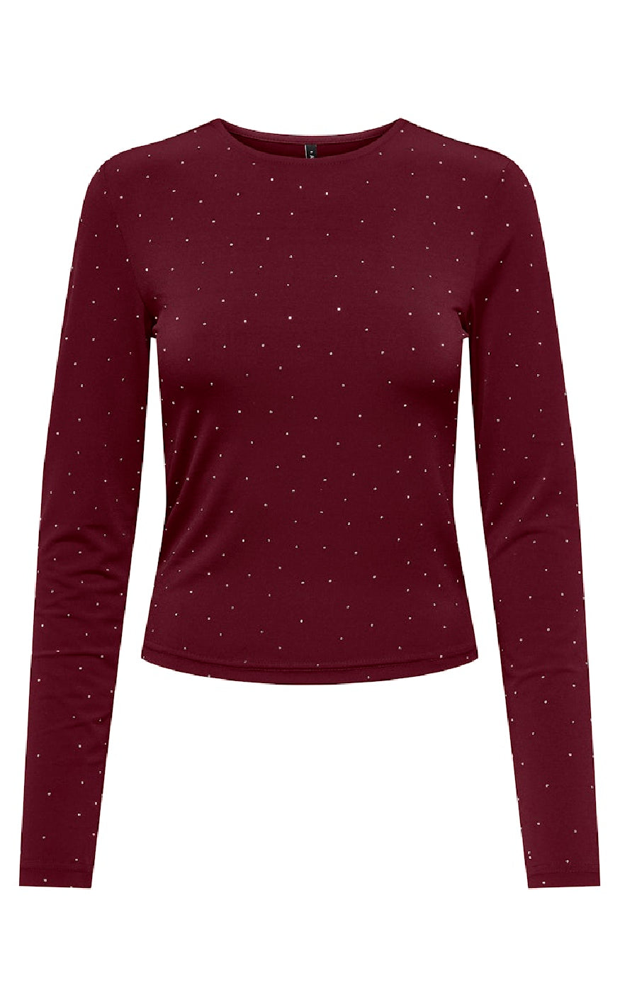 ONLY Bluse - Zita - Cabernet Silver Rhinstones