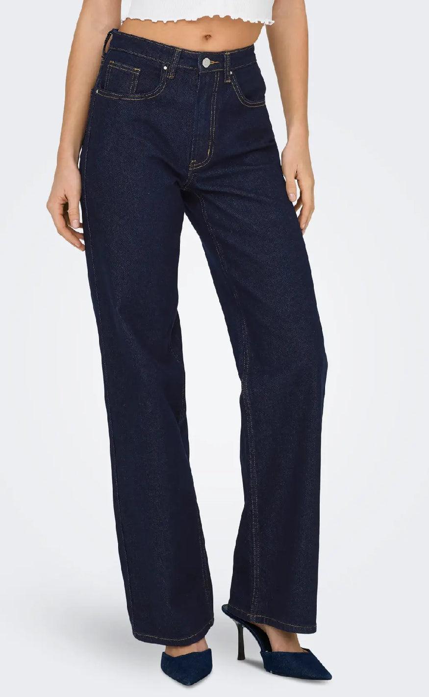 ONLY Bukser - Juicy - Dark Blue Denim