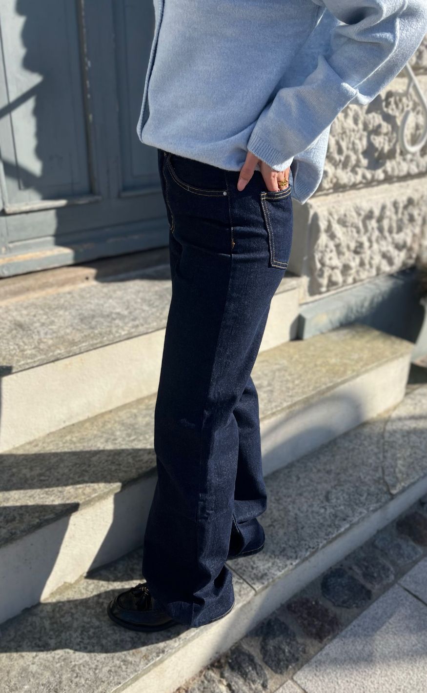 ONLY Bukser - Juicy - Dark Blue Denim