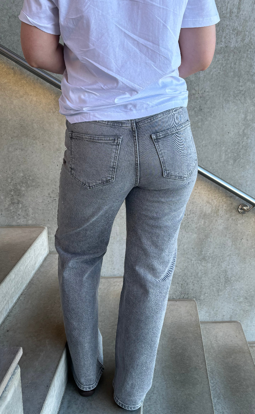 ONLY Bukser - Juicy Wide Leg - Medium Grey Denim
