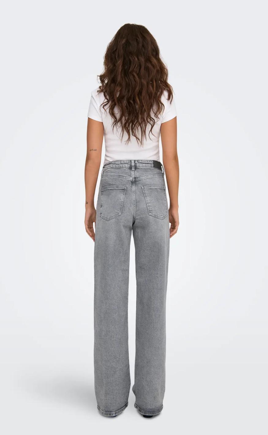 ONLY Bukser - Juicy Wide Leg - Medium Grey Denim
